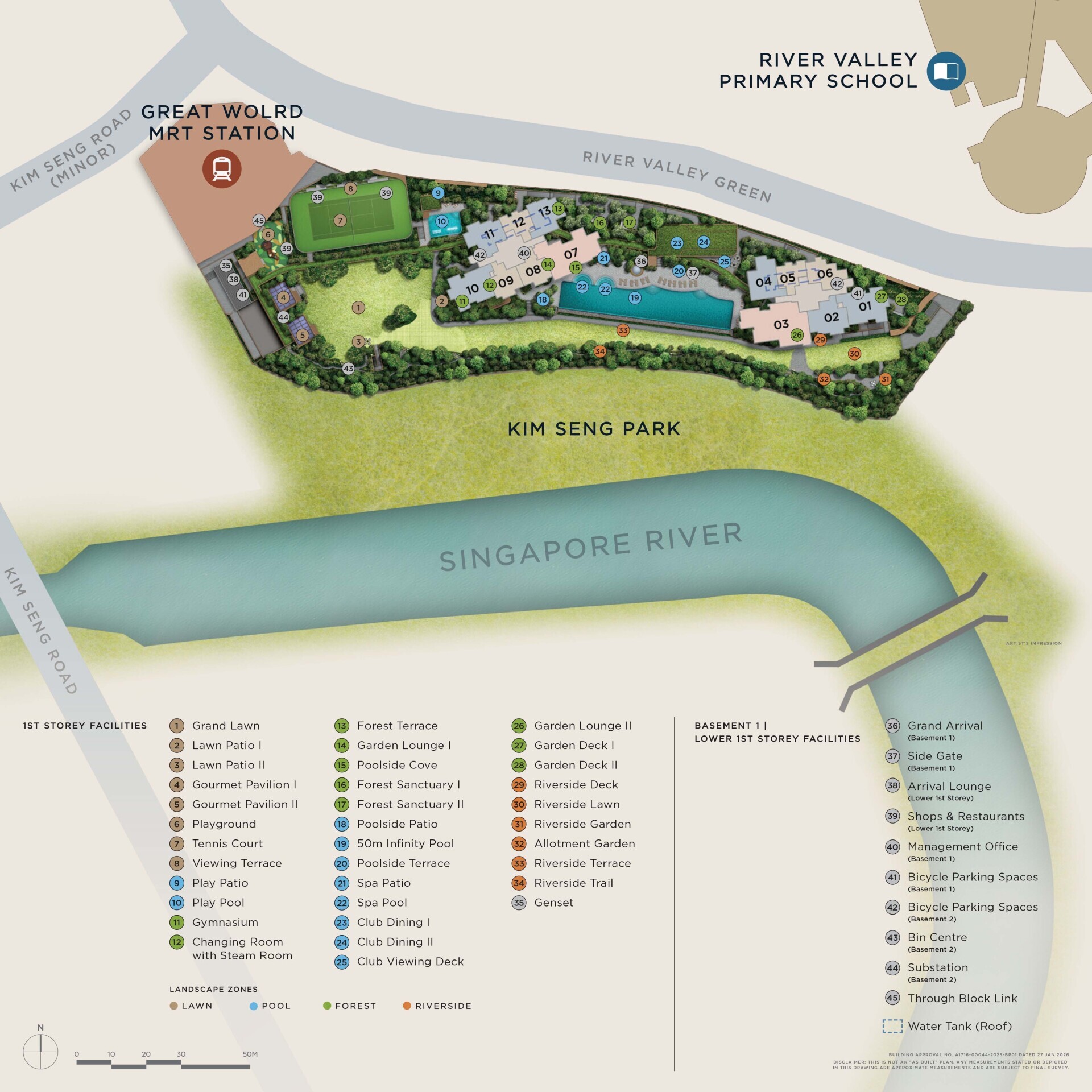 River Modern siteplan